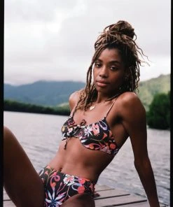 Follow Suit The Marie Bottom - Garden Party (Mocha) Mme. Mink