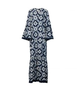 De Castro Long Viento Dress Denim Blue