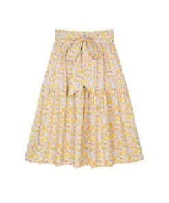 Seraphina THE TIE WAIST SKIRT | Sunshine Florals WHAT'S HOT