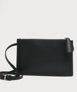 Neely & Chloe WHAT'S HOT No. 60 Double Zip Shoulder Goat Embossed