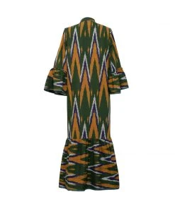 De Castro Green & Yellow Dragon Dress