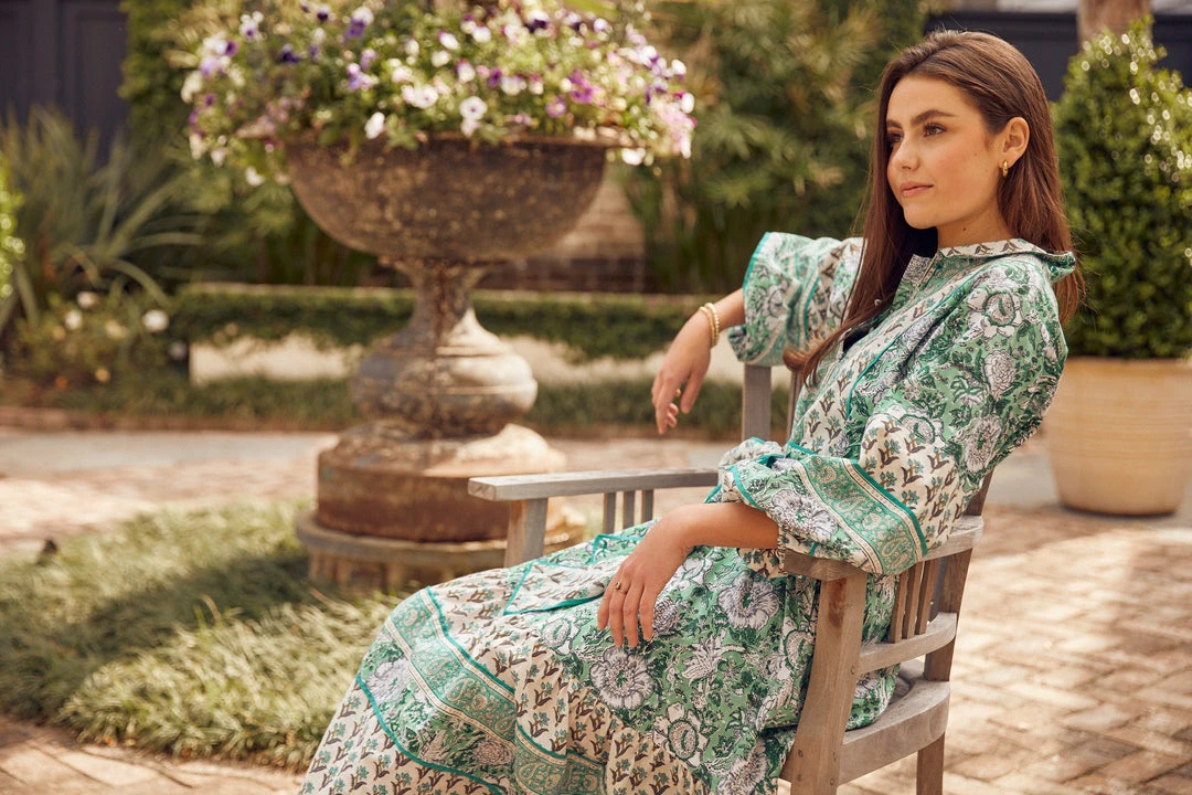 Sue Sartor Flounce™️| Green Garden Print 7 Sue Sartor Flounce™️| Green Garden Print