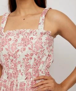 Daydress Florence Dress In Cerise Chintz Trail