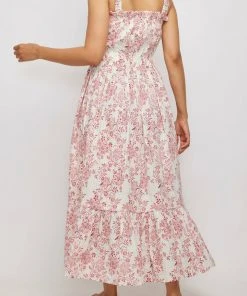 Daydress Florence Dress In Cerise Chintz Trail 7 Daydress Florence Dress In Cerise Chintz Trail