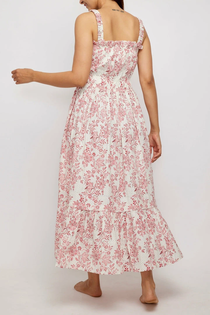 Daydress Florence Dress In Cerise Chintz Trail 5 Daydress Florence Dress In Cerise Chintz Trail