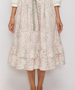 Daydress WHAT'S HOT Frill Skirt In Blush Chintz Trail
