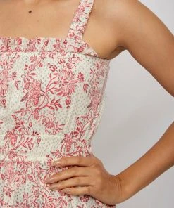 Daydress Florence Sun-top In Cerise Chintz Trail