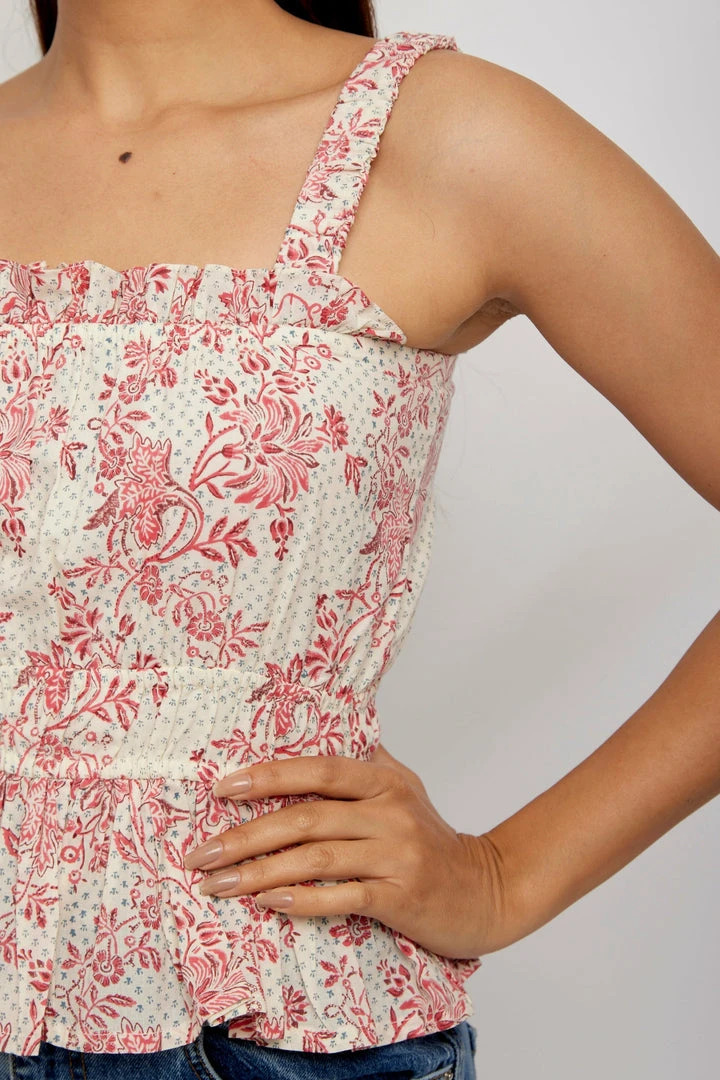 Daydress Florence Sun-top In Cerise Chintz Trail 4 Daydress Florence Sun-top In Cerise Chintz Trail