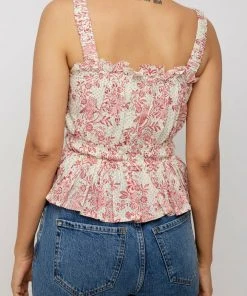 Daydress Florence Sun-top In Cerise Chintz Trail 7 Daydress Florence Sun-top In Cerise Chintz Trail