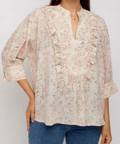 Daydress Carrie Shirt In Blush Chintz Trail WHAT'S HOT