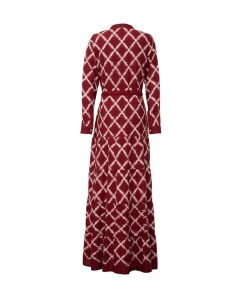 De Castro Red Rhombus Dress
