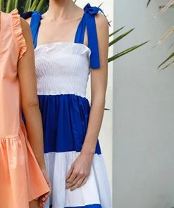 Monica Nera Mathilde Midi Colorblock Dress CLOTHING 7 Monica Nera Mathilde Midi Colorblock Dress CLOTHING