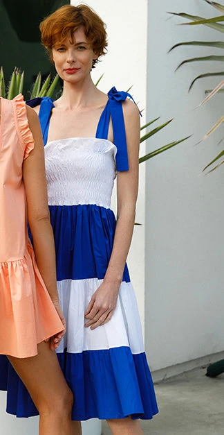 Monica Nera Mathilde Midi Colorblock Dress CLOTHING 5 Monica Nera Mathilde Midi Colorblock Dress CLOTHING