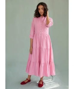 Daydress WHAT'S HOT Dakota Dress In Pink Poplin