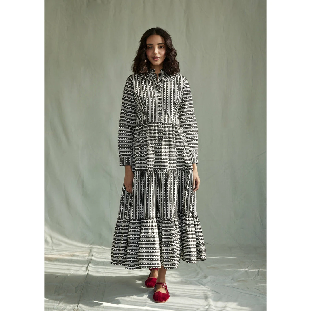 Daydress WHAT'S HOT Dakota Dress In Dot-Dot-Dash 3 Daydress WHAT'S HOT Dakota Dress In Dot-Dot-Dash