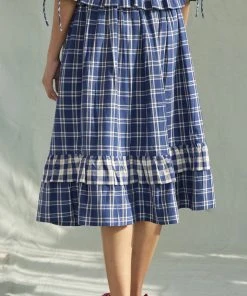 Daydress WHAT'S HOT Frill Skirt In Handloom Check 7 Daydress WHAT'S HOT Frill Skirt In Handloom Check
