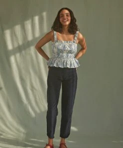 Daydress Florence Sun-top In Blue Chintz Trail