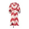De Castro Red Zig Zag Dress