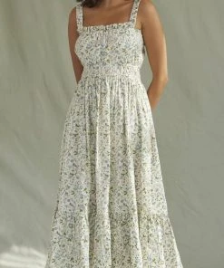 Daydress Florence Dress In Lavender Wild Flowers WHAT'S HOT