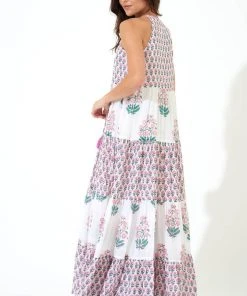 OLIPHANT Long Tiered Tassel Dress