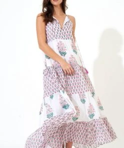 OLIPHANT Long Tiered Tassel Dress