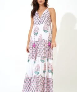 OLIPHANT Long Tiered Tassel Dress