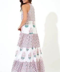 OLIPHANT Long Tiered Tassel Dress