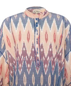 De Castro Pink Ikat Top