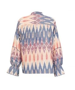De Castro Pink Ikat Top