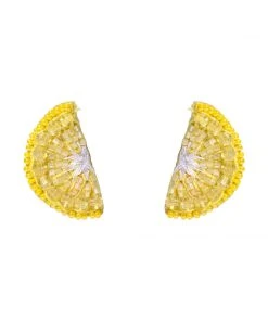 Mignonne Gavigan Lemon Stud Earrings Yellow 7 Mignonne Gavigan Lemon Stud Earrings Yellow
