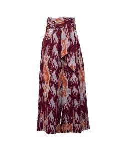 De Castro Purple Ikat Trousers