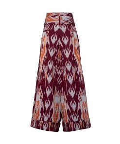 De Castro Purple Ikat Trousers