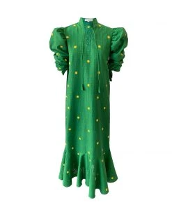 De Castro Emerald Green Margarita Dress