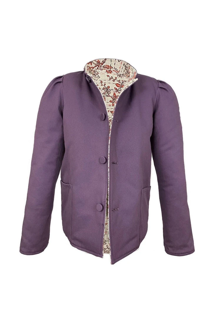Casey Marks Magic Jacket In Coral Cherry Blossom Jacquard & Purple Twill WHAT'S HOT 4 Casey Marks Magic Jacket In Coral Cherry Blossom Jacquard & Purple Twill WHAT'S HOT