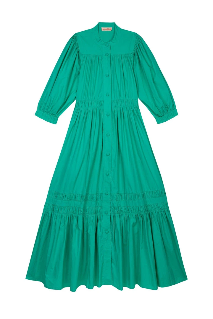 Seraphina WHAT'S HOT THE RUCHE MIDI DRESS | Emerald 9 Seraphina WHAT'S HOT THE RUCHE MIDI DRESS | Emerald
