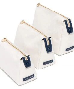 Neely & Chloe No. 30 The Small Canvas Pouch Pebble