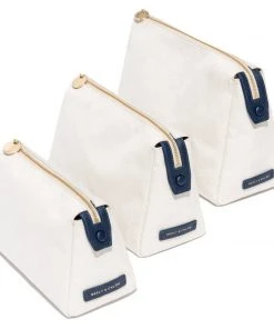 Neely & Chloe No. 31 The Medium Canvas Pouch Pebble