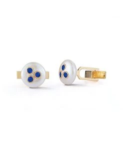 Couplet Father's Day Les Perles Sapphire Cuff Links