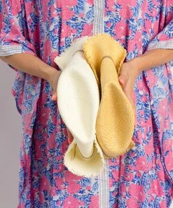 Hat Attack Classic Packable Travel Hat With Fringe- Toast