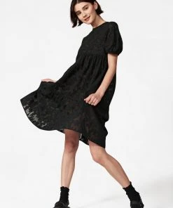 Casey Marks WHAT'S HOT Madeline Dress In Black Jacquard