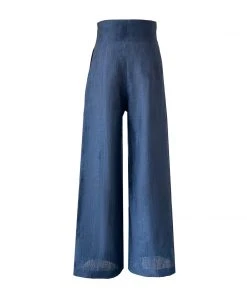 De Castro Blue Marine Trousers