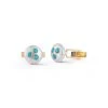 Couplet Father's Day Les Perles Turquoise Cuff Links