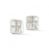 Couplet Les Perles Square Diamond Earrings