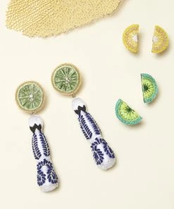 Mignonne Gavigan Lemon Stud Earrings Yellow