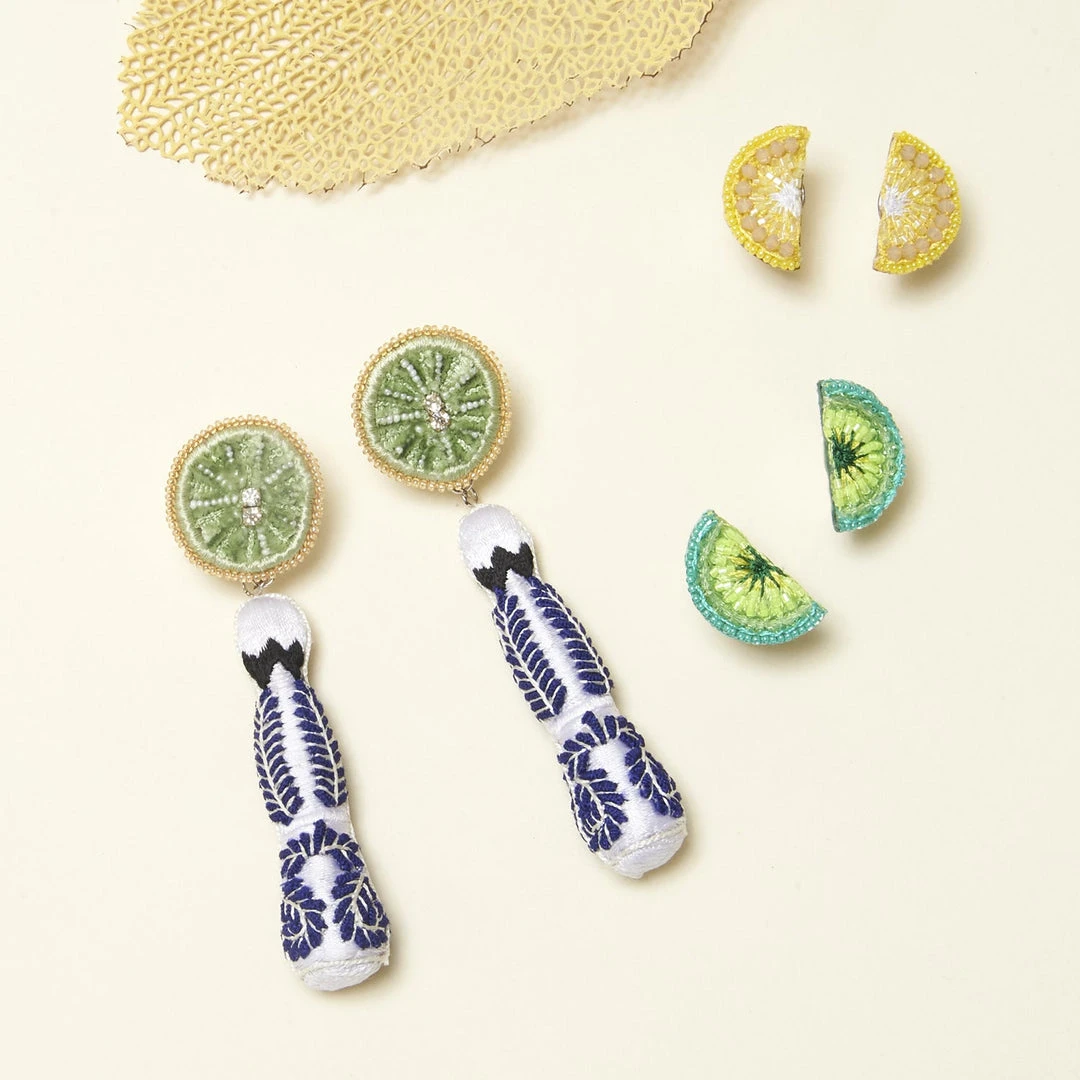 Mignonne Gavigan Lemon Stud Earrings Yellow 4 Mignonne Gavigan Lemon Stud Earrings Yellow
