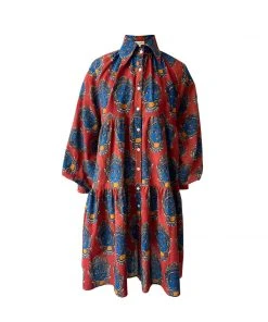 De Castro Red Faces Dress