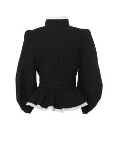 Anna Mason Stella Belted Jacket With Broidery Lace