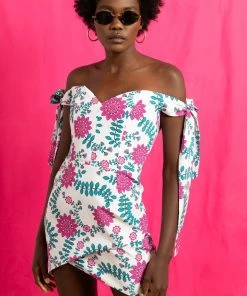 Valle & Vik WHAT'S HOT The Revenge Dress | Rose Busk Pink & Green