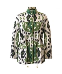 De Castro Green Rainbow Ikat Jacket