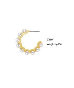 QuayL Perfect Pearl Huggie - White WHAT'S HOT